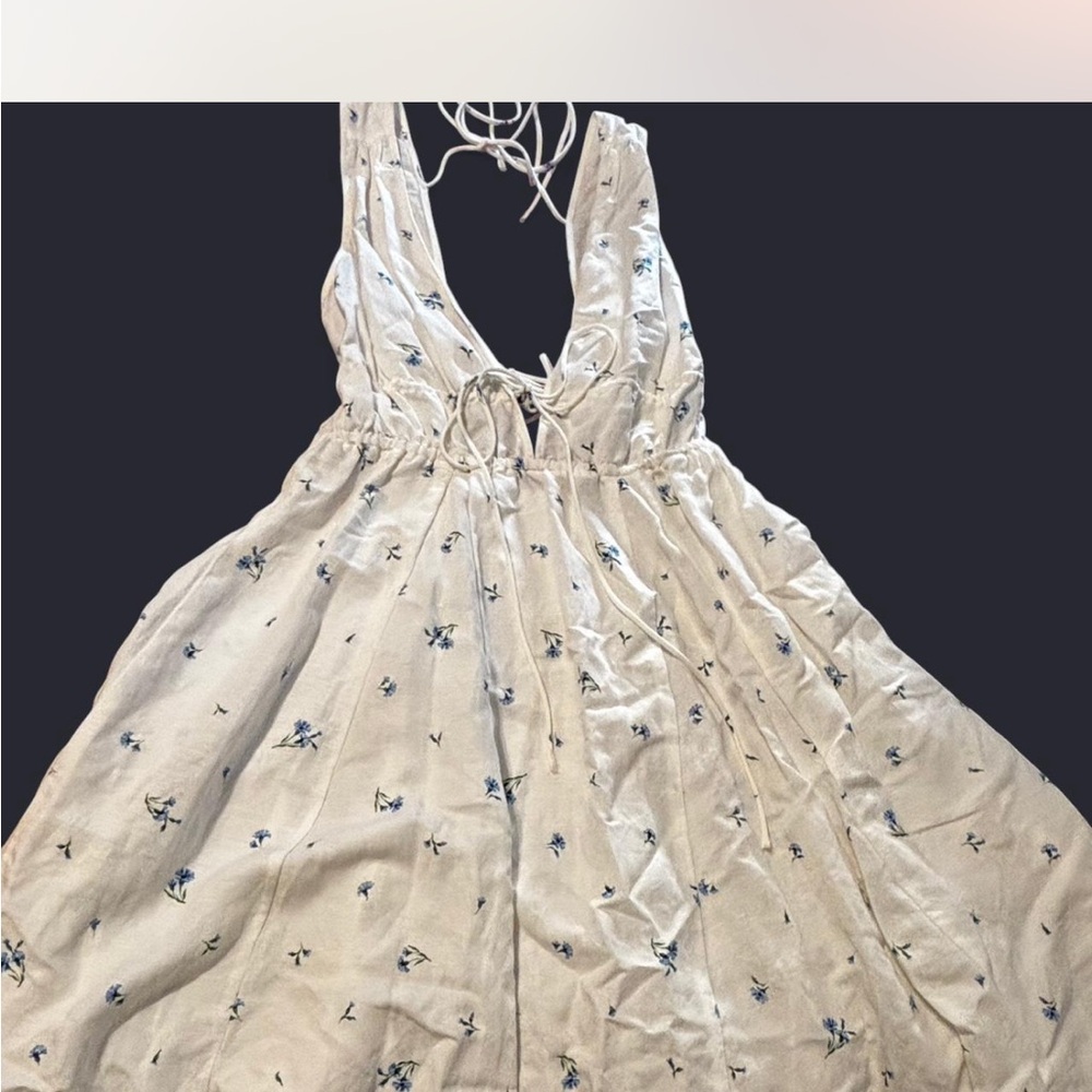 White floral dress